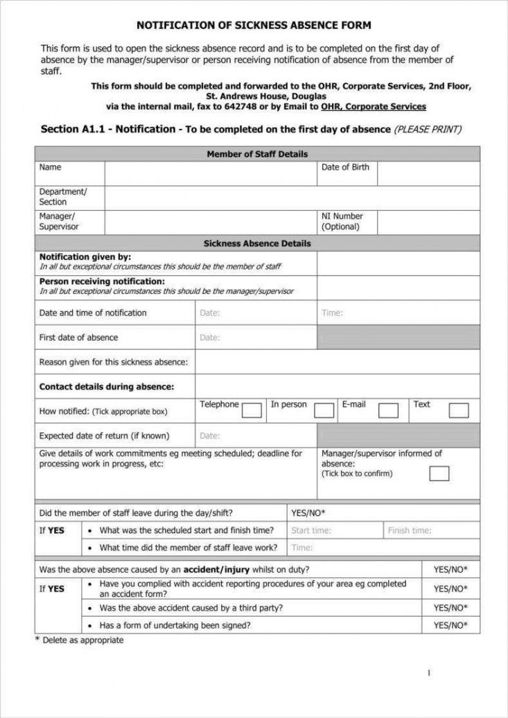 free 9 absence report templates  pdf word  free &amp;amp; premium absence report form template