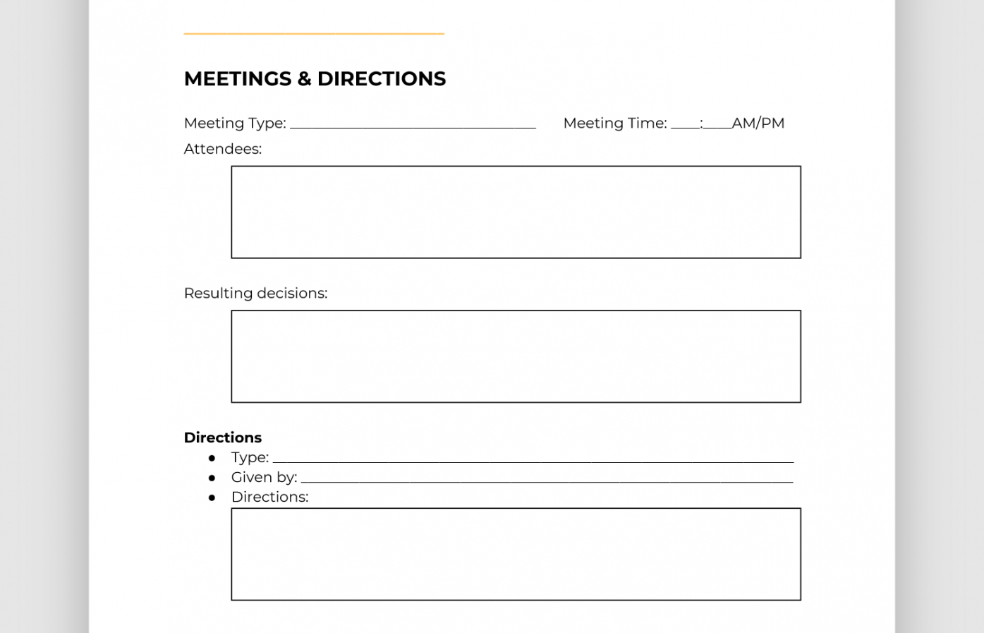 Printable Free Construction Daily Report Template