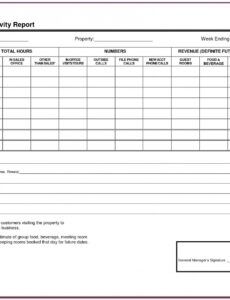 free weekly sales activity report template excel  vincegray2014 sales activity report template word