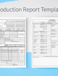 printable production report template for excel  free download  sethero daily production report template example