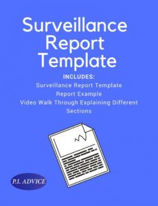 private investigator surveillance report template private investigator surveillance report template example