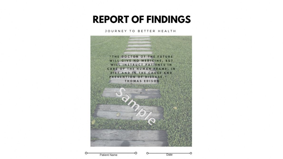sample chiropractic report of findings folders chiropractic report of findings template sample