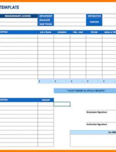 Best Business Travel Expense Report Template Doc