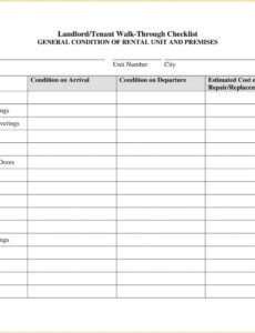 Best Rental Inspection Report Template Excel