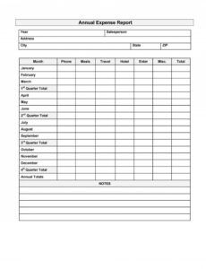 Costum Small Business Expense Report Template Pdf