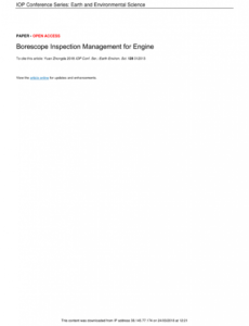 Editable Borescope Inspection Report Template Pdf Example