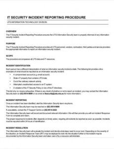 Editable Security Guard Incident Report Template Pdf Example