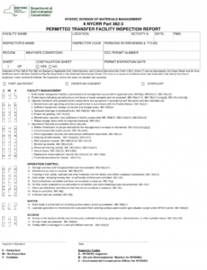 Printable Facility Inspection Report Template Excel