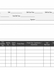 Best Shift Change Report Template Word Example