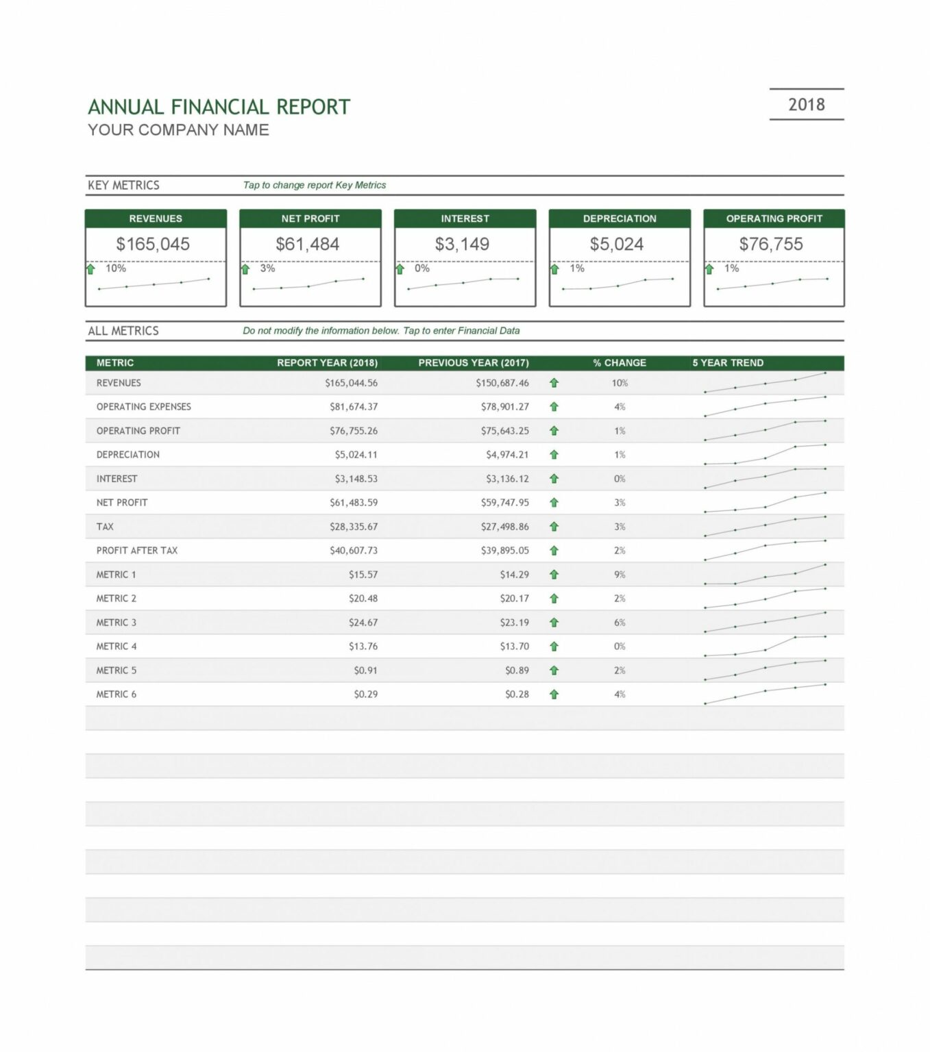 Annual Report Word Template