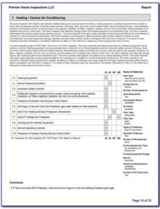 Costum Hvac Inspection Report Template  Sample