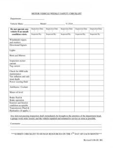 Costum Safety Inspection Report Template Doc Sample