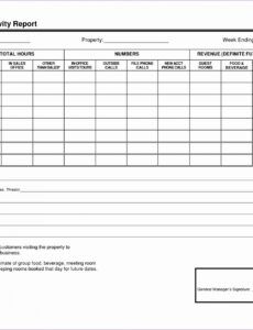 Costum Sales Visit Report Template Word Example