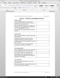 Costum Security Assessment Report Template Pdf