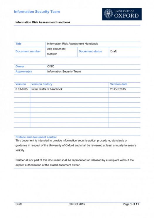 Costum Security Assessment Report Template Pdf Example