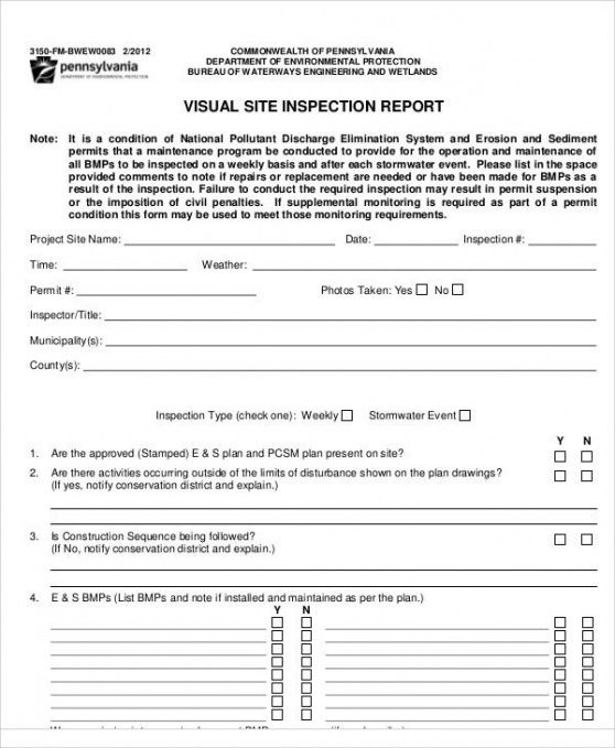 Editable Home Inspection Report Template Excel Sample