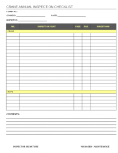 Editable Manufacturing Inspection Report Template