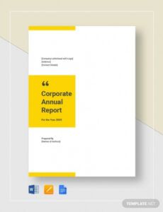 Free Annual Financial Report Template Doc Sample