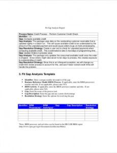 Free Business Analysis Report Template Word Sample