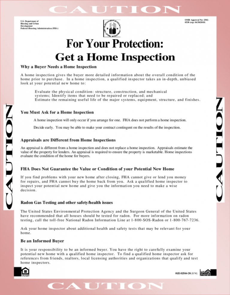 Printable Property Inspection Report Template PDF Example | Stableshvf