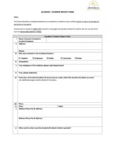 Professional Information Security Incident Report Template Pdf