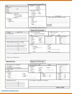 Professional Nursing Shift Report Template Doc Sample