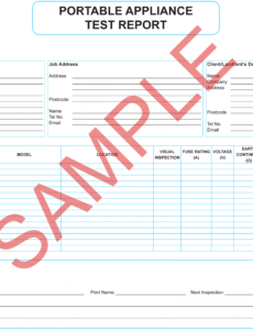 Professional Pressure Vessel Inspection Report Template Excel Sample