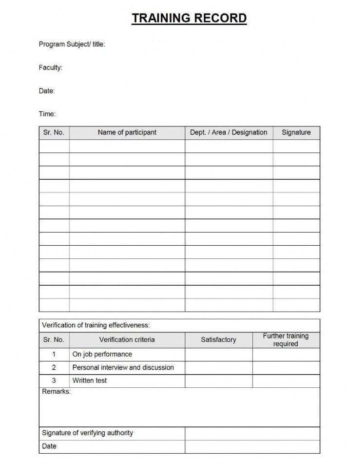 Best Employee Training Report Template  Example