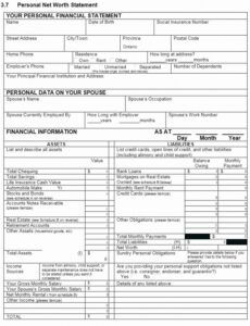 Best Personal Financial Report Template  Sample