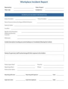 Best Situational Report Template Pdf Sample