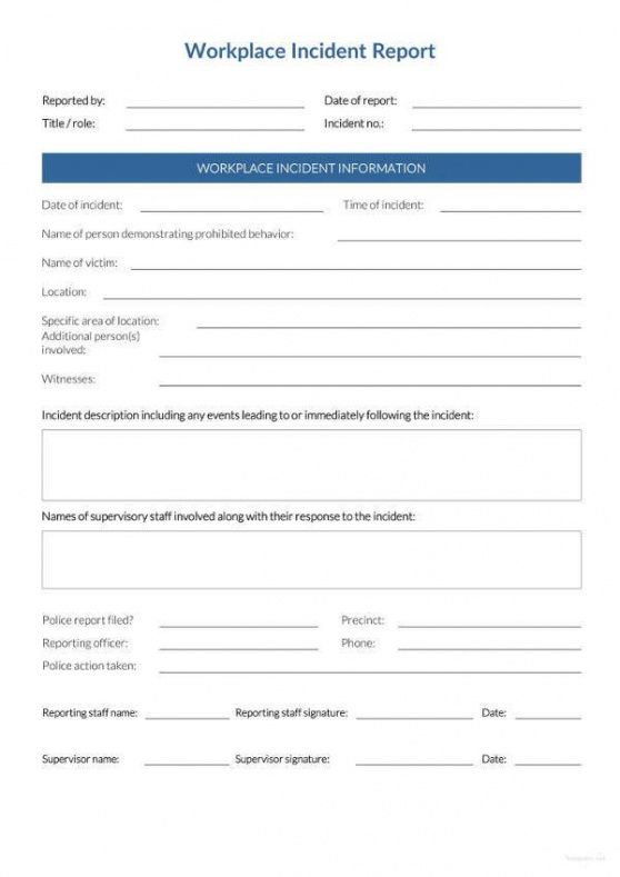Best Situational Report Template Pdf Sample