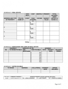 Editable Personal Financial Report Template Doc Example