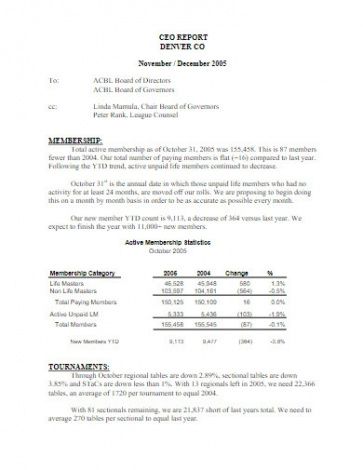 Free Ceo Annual Report Template Doc Example