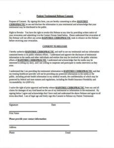 Free Dental Medical Release Form Template Word