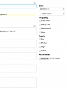 Free Software Bug Report Template  Example