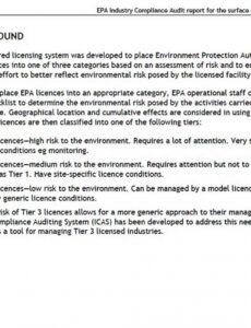 Printable Compliance Audit Report Template