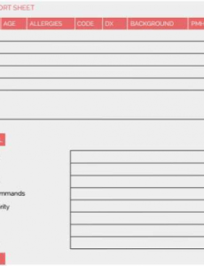 Professional End Of Shift Report Template Doc Example