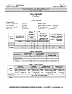 Professional Site Visit Report Template Word