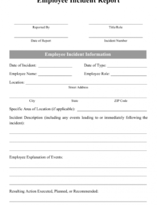 Situational Report Template Word