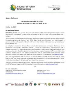 Candidate Press Release Template