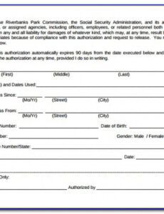 Editable Background Check Release Form Template Doc Example