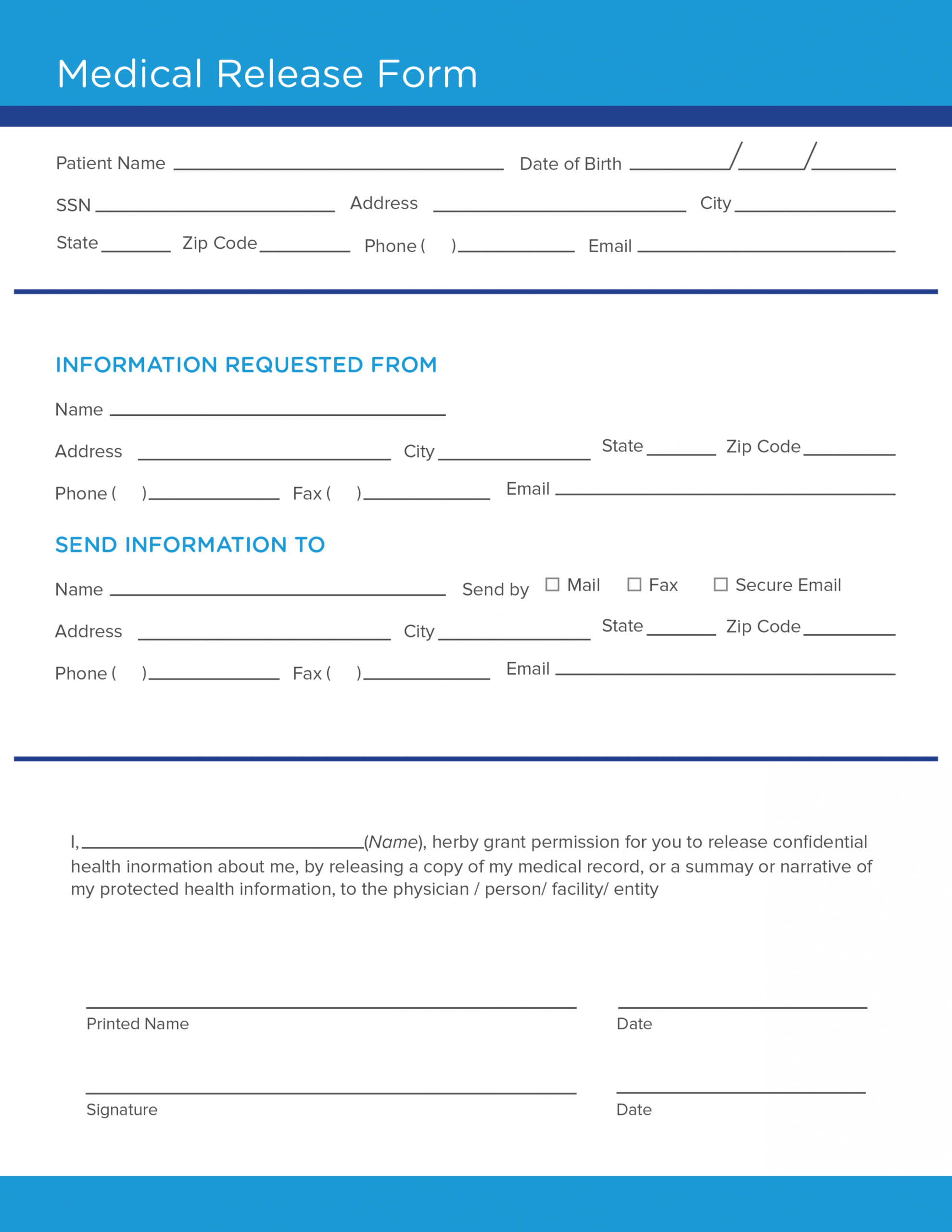 Professional Medical Release Form For Grandparents Template Stableshvf