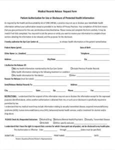 Release Of School Records Form Template Pdf Sample