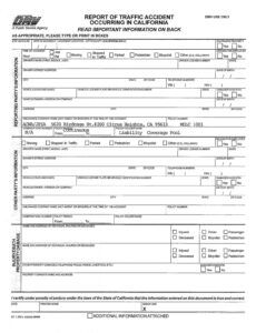 Best Auto Accident Report Form Template