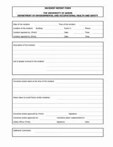 Best Auto Accident Report Form Template Doc Example