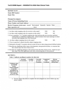 Best Clinical Study Report Template Excel Example