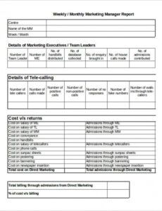 Best Real Estate Listing Activity Report Template Doc Sample