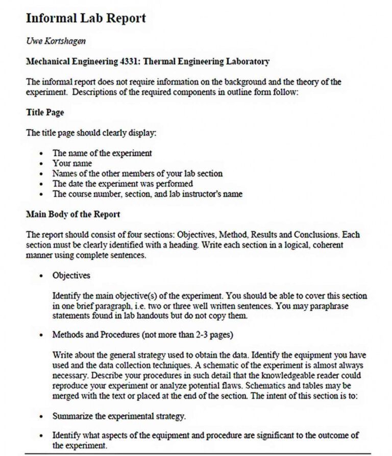 Scientific Method Lab Report Middle School