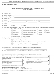 Nominating Committee Report Template Word Example