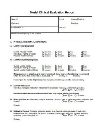 Printable Clinical Study Report Template Doc Example